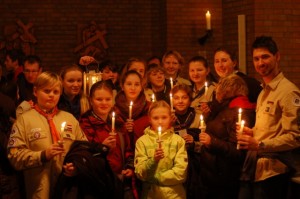 Dienstags-Juffis mit Friedenslicht