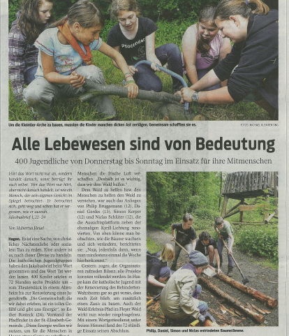 Zeitungsartikel 72-Stunden-Aktion